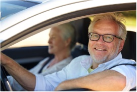 Happy driver with no driving phobia or anxiety